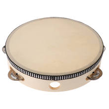 8inch Musical Tamborine Drum Round Percussion With Jingles For Party KTV 2024 - buy cheap