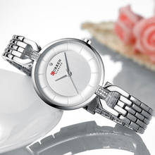 CURREN-Reloj de lujo con diamantes de imitación para mujer, pulsera de acero inoxidable, regalo 2024 - compra barato