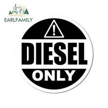 Earlfamily-adesivo de vinil para carro, 13cm x 13cm, diesel, apenas para caminhão, porta de combustível, caminhão, tanque, acessórios de estilo 2024 - compre barato