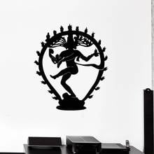 Hindu Religion Art Wal Stickers For Living Roon Home Decor Shiva Silhouette Hinduism God  Vinyl Wall Decal For Bedroom W486 2024 - buy cheap