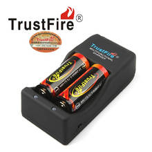 2 * TrustFire 26650 5000 мАч 3,7 в перезаряжаемые защищенные батареи + TrustFire TR-006 многофункциональное зарядное устройство для литиевых батарей 2024 - купить недорого