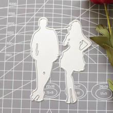 Metal Cutting Dies Man and Woman Couple Lover Craft Scrapbook Card Decorative Die Template for Diy Album Paper Card Die Stencil 2024 - buy cheap