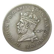 Austrália 1 florin 1927 cópia de moeda banhada a prata 2024 - compre barato