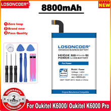 LOSONCOER 8800mAh Battery For Ulefone Power DOOGEE T6/ T6 Pro Oukitel K6000 K6000 PRO Homtom HT6 Phone Battery 2024 - buy cheap