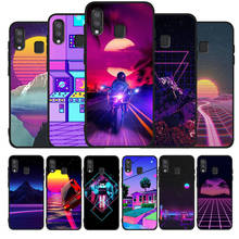 Capa de celular vaporwave de espaço, capinha de anime para samsung a10 a20e a30 a40 a50 a60 a70 m10 m20 m30s m40 a01 a21 a31 a51 a71 4g 2024 - compre barato