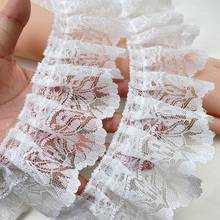 7cm wide white lace mesh pleated clothing skirt cuffs diy doll clothes lace accessories 2024 - buy cheap