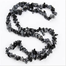 Obsidiana Nevada Natural grava irregular 5-7mm diy joyería cuentas sueltas 35 "B535 2024 - compra barato