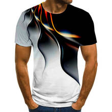 Мужская модная футболка, камуфляжная футболка с коротким рукавом, мужская летняя индивидуальная футболка с 3d принтом, модная мужская одежда, 2021 2024 - купить недорого
