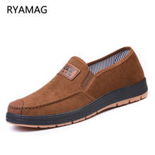 RYAMAG Loafers Spring 2021 New Soft Bottom Men's Casual Shoes Breathable Middle-aged and Elderly Dad Shoes Cloth Shoes Men 2024 - buy cheap