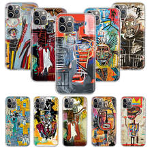 Funda de teléfono con Graffiti artístico de Jean Michel Basquiat para Apple iphone 11, 13, 12 Pro, XS, Max, XR, X, 7, 8, 6, 6S Plus, 5, 5S, SE, carcasa trasera suave, Cov 2024 - compra barato