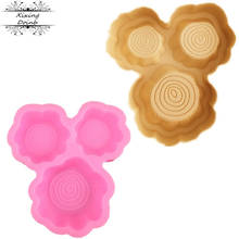 Wooden pile wood shape silicone mold cake decoration tool fudge Candy Chocolate Mold 2024 - buy cheap