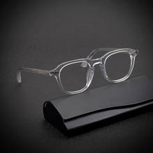 Gafas cuadradas clásicas hechas a mano para hombre y mujer, lentes de acetato con borde completo, Retro, para miopía, graduadas ópticas, 2021 2024 - compra barato