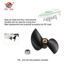 Original Feilun FT009-12 Tail Propeller RC Boat Spare Part for 2.4G FT009 Kit Fittings Prop Ship Accessory Components Assembly 2024 - buy cheap