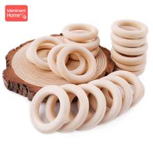 Bite Bites 100pcs 25mm-70mm Wood Teething Wooden Ring DIY Crafts Baby Bites Toys Nurse Gifts Baby Teether wooden blank 2024 - buy cheap