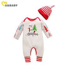 Ma&Baby  0-24M My 1st Christmas Newborn Infant Baby Girl Boy Jumpsuit Letter Long Sleeve Red Romper Xmas Baby Outfits 2024 - buy cheap
