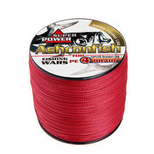 New Japan Multifilament 100% PE super strong Braided Fishing Line 500M 4strands red color 6LB-100LB fishing tackle wires 2024 - buy cheap