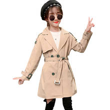 Abrigo para niña, chaqueta de Color sólido, abrigo cortavientos para niña, ropa para niño 6 8 10 12 14 2021 2024 - compra barato