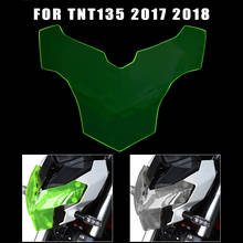 Farol da motocicleta guarda head light shield screen lens cover protector para benelli tnt135 tnt 135 2017 2018 2024 - compre barato