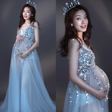 Pregnancy Dress for Photo Shoot sequin Maternity Photography Props Formal Party Wedding Clothes Maternity Gown 2024 - buy cheap