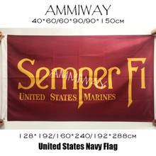 Флаг морской пехоты США AMMIWAY, флаг США, флаг морской пехоты США, флаги и баннеры с латунными Люверсами 2024 - купить недорого