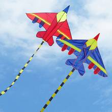 1 PC New Nylon Airplane Shape Kites Outdoor Kites Flying Toys Kite For Children Kids Boys Girls 2024 - buy cheap