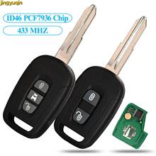 Jingyuqin-Control remoto de llave de coche, mando a distancia de 433Mhz, Chip ID46 PCF7936 para Chevrolet Captiva Opel Antara, 2/3 botones, mando a distancia sin llave automático 2024 - compra barato