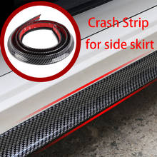 2.2m 6D Carbon Fiber Car Side Skirt Splitter For Mitsubishi ASX Lancer 10 9 Outlander Pajero Suzuki Swift Grand Vitara SX4 2024 - buy cheap