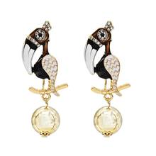 Trendy Rhinestone Birds Drop Earrings for Women Boho Wedding Party Bohemian Girls Cute Birthday Gifts Statement Earring 2024 - buy cheap