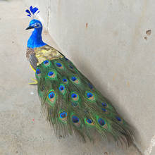 real life toy foam&feathers peacock long 60cm beautiful peacock bird hard model prop.home garden, party decoration gift w0751 2024 - buy cheap