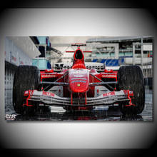 Supercar cartazes ferraris f2004 f1 carro de corrida carro esporte arte da parede quadros pintura lona para casa sala estar decoração 2024 - compre barato