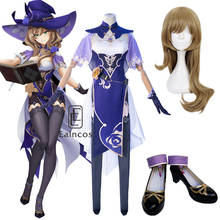 Genshin Impact Lisa Uniform The Librarian Sexy Dress Game Halloween Party Women Outfit Customize Cosplay Costume 2024 - buy cheap