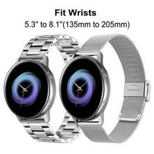 for Samsung Galaxy Watch Active 2 40mm 44mm strap 20mm 22mm Metal wrist bracelet for galaxy watch 46mm/gear s3 Frontier band 2024 - buy cheap