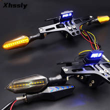 Suporte para placa de moto, com luz led, para suzuki bandit 650 gladius 650, tl1000r, gsr, bandit 1200 2024 - compre barato