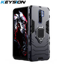 Keysion capa anti-choque para redmi, à prova de choque, 9 9a 9c 8 8a 7 7a k30 k20 pro, anel de suporte, telefone para poco f2 pro x2 f1 2024 - compre barato