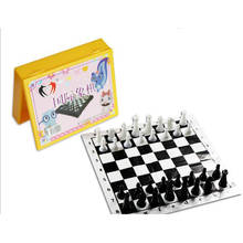 Chessman Plastic Chess Set Game of International Chess Small Box Loading Chess Mini Portable Board Games For Friends Toys I155 2024 - buy cheap