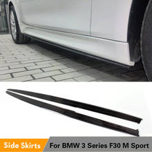 Carbon Fiber/FRP Unpainted Side Skirts Aprons Lip for BMW 3 Series F30 320i 328i 335i M Sport Bumper Sedan 4 Door 2012-2016 2024 - buy cheap