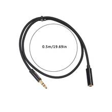 Удлинительный кабель для наушников 3,5 мм разъем для мужчин и женщин AUX кабель M/F аудио стерео Удлинитель проводной наушник 3,5 мм кабель 2024 - купить недорого