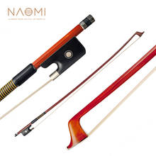 NAOMI VB0908-029 Classical Brazilwood 4/4 Violin Bow Light Weight Proper Balance Mongolian Horsehair Bow Hairs Ebnoy Frog 2024 - buy cheap