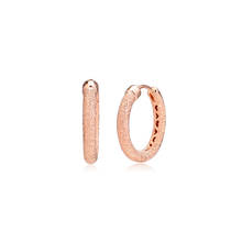 Matte Brilliance Hoop Earrings Fashion Round Shape Design Rose Golden Women Earrings Hollow Hearts Charm Earrings for Women 2019 2024 - buy cheap