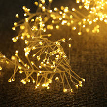 2M 5M LED Copper Wire String Lights Firecrackers Fairy Garland Lamp for New Year Christmas Tree Wedding Holiday Party Decoration 2024 - buy cheap