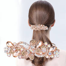 Colorful Spring Hairpin Hair Clip For Women Ladies Crystal Rhinestone Shining Bridal Jewelry Fashion Korean Style Barrette 2024 - buy cheap