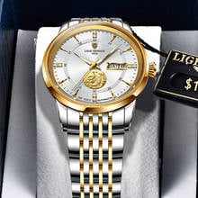 LIGE DESIGN Top Brand Mechanical Wristwatch Luxury Sapphire Glass Automatic Watch Stainless Steel Waterproof 100M Watches Men 2024 - buy cheap