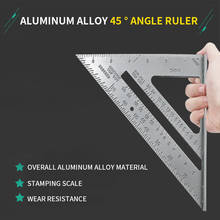 Measurement Tool  Square Ruler Aluminum Alloy Speed  Miter For Carpenter Tri-square Line Scriber   2024 - buy cheap