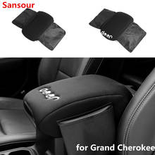 Multifuncional interior do carro assento de braços caixa almofada decoração capa para jeep grand cherokee 2011-2019 acessórios do carro estilo 2024 - compre barato