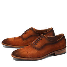 Zapatos oxfords de cuero para hombre, mocasines informales de ante de alta calidad, para oficina y negocios, Goodyear 2024 - compra barato