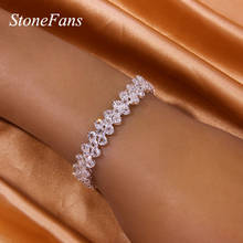 Stonefans New Fashion Iced Out Tennis Bracelets for Women Punk Multi Layer Rhinestone Bracelet Bangles Gift Wedding Jewelry 2024 - buy cheap