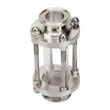 Dioptrías de cristal de acero inoxidable 1/4, abrazadera triple de 2-304 pulgadas, 57mm, virola de ajuste sanitario OD 77,5mm para fermentación casera, producto diario 2024 - compra barato