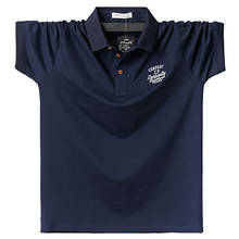 Men Polo Shirt Mens Soild Polo Shirts Cotton Polo Shirt Casual Business Summer Clothing Simple Brown Men Tops Tees 6XL Big Size 2024 - buy cheap