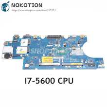 NOKOTION CN-0K9D27 0K9D27 ordenador portátil placa madre para Dell latitud 15 E5550 placa principal ZAM80 LA-A911P I7-5600U CPU DDR3L 2024 - compra barato