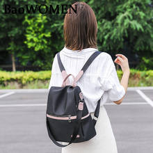 BaoWomen 2020 Casual Oxford Backpack Women Black Waterproof Nylon School Bags Travel Tote Packbag For Female Students Bags 2024 - buy cheap